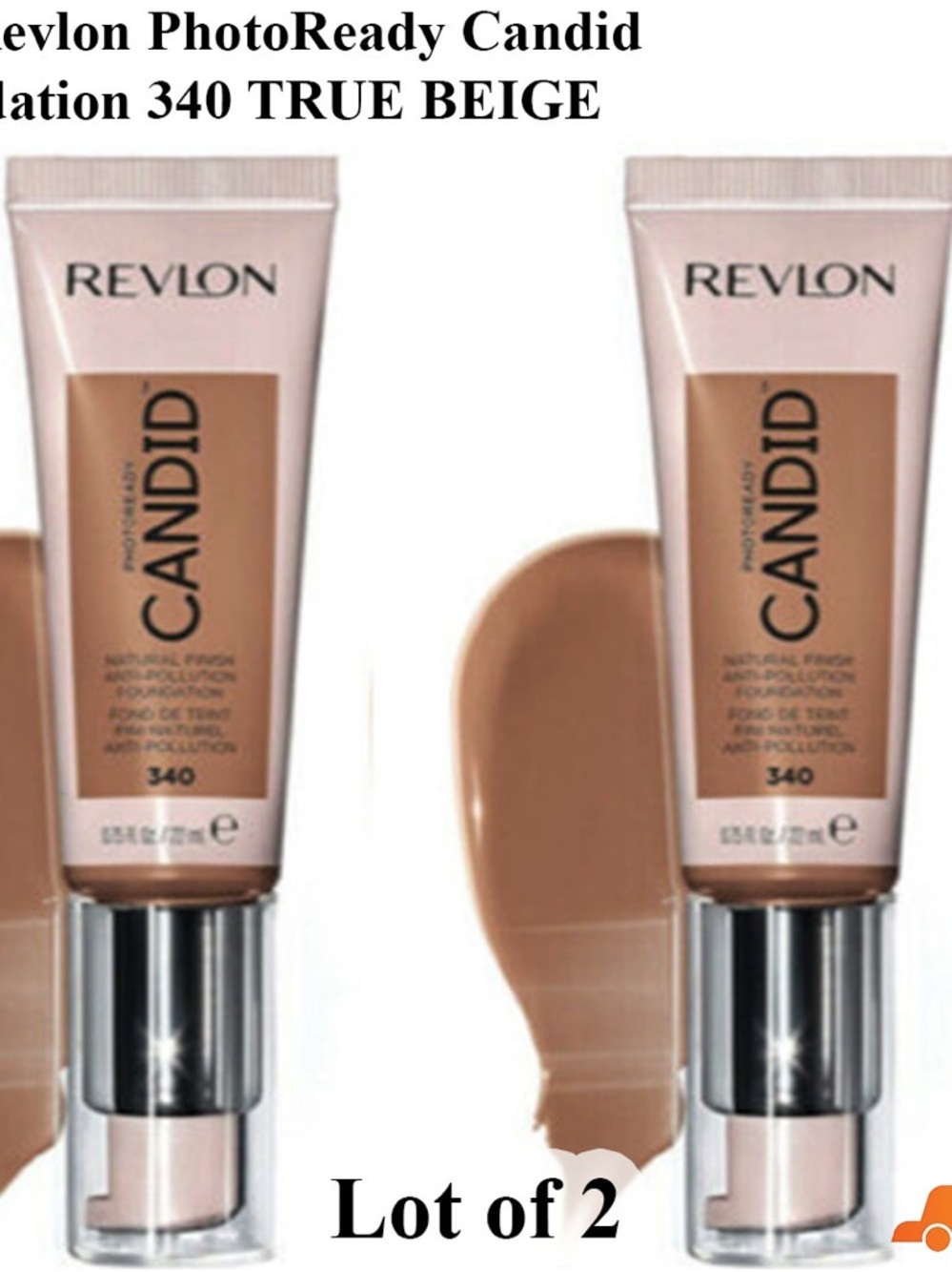 Revlon Candid Foundation 340 True Beige - Revlon Lot of 2